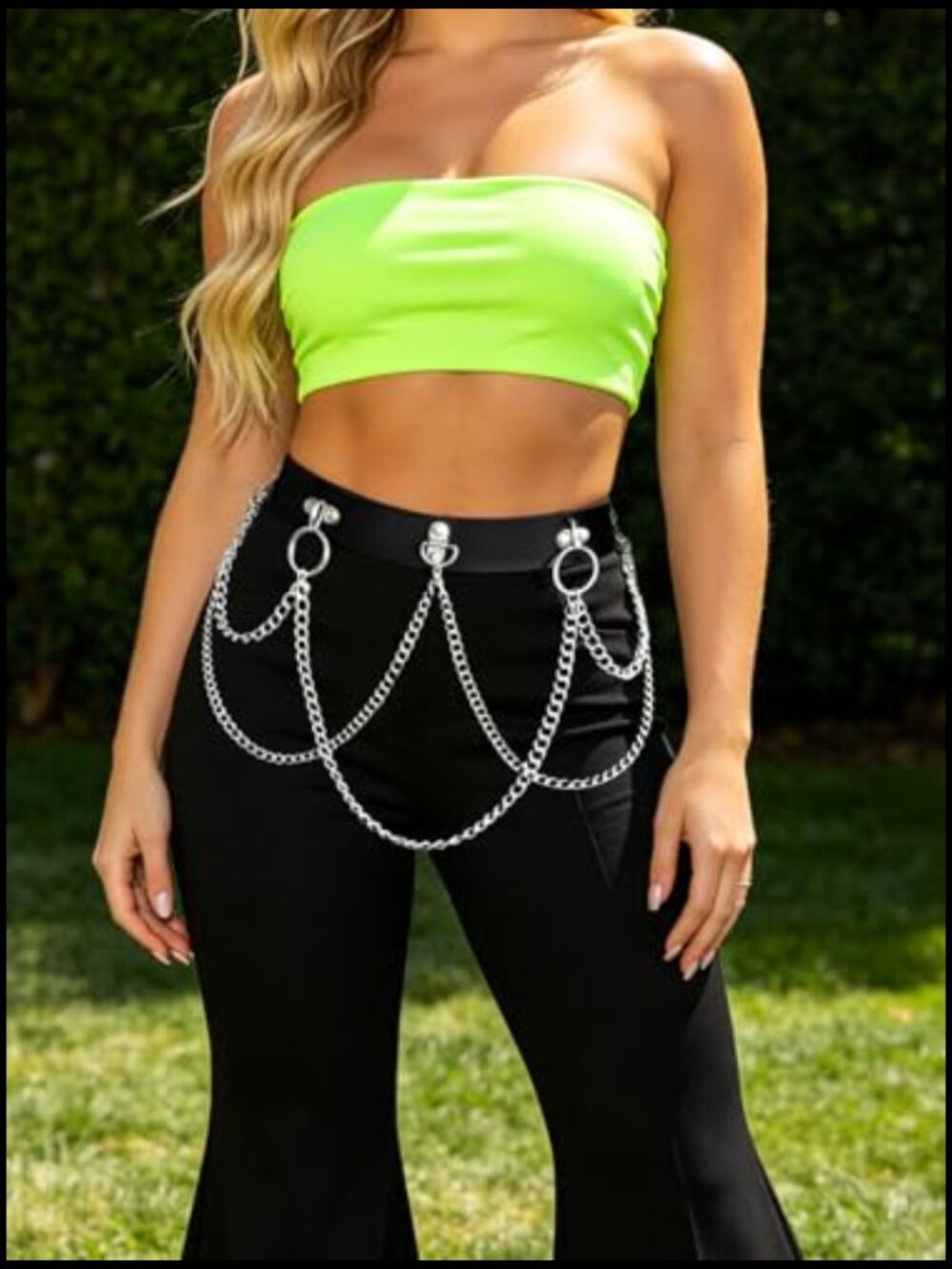 Gothic Leather Waist Harness Belt Punk Adjustable Body Belt Rave Accessory - Picture 5 of 7